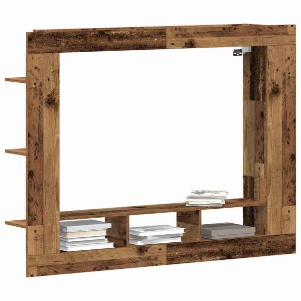 ARDEBO.de - TV-Schrank Wandmontiert Altes Holz 152x22x113 cm
