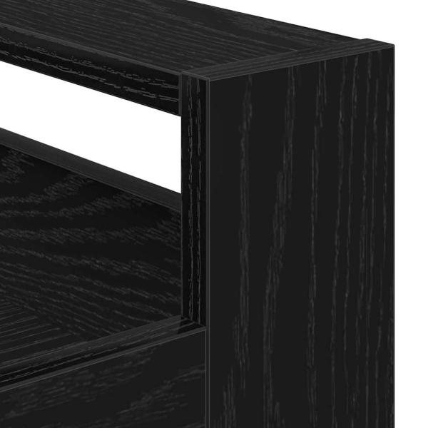 Küchenwagen Schwarze Eiche 60x45x80 cm Holzwerkstoff