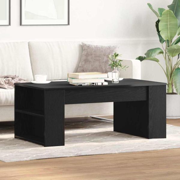 Couchtisch Schwarz Eiche 102x55x42 cm Holzwerkstoff