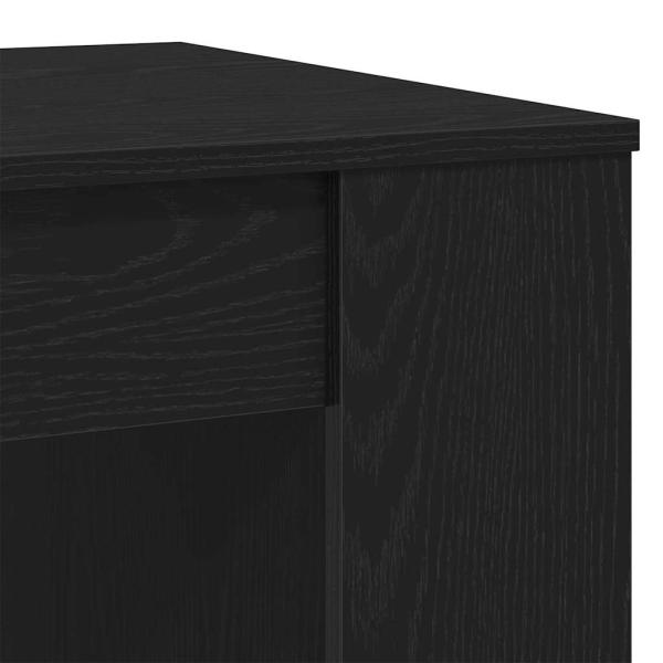 Couchtisch Schwarz Eiche 102x55x42 cm Holzwerkstoff