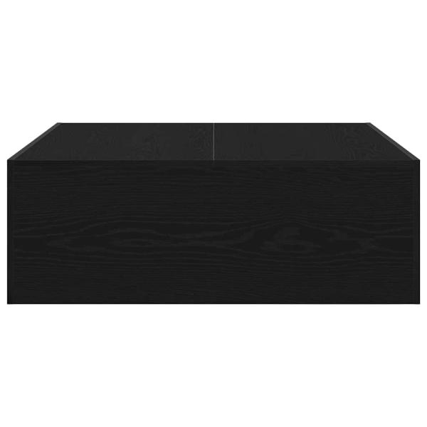 Couchtisch aus schwarzem Eichenholz - 100x100x35 cm Hergestellt aus engineered Holz