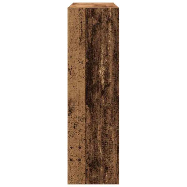 Bücherregal/Raumteiler - Rustikales Holz - 100x30x103cm - Holzwerkstoff