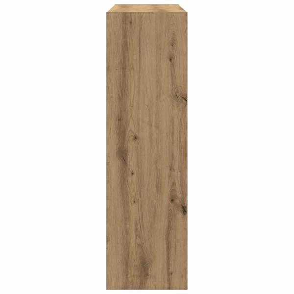 Bücherregal/Raumteiler in handwerklicher Eiche - 100x30x103cm, aus Holzwerkstoff
