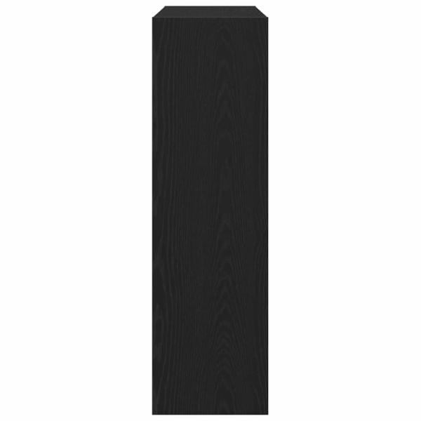 Bücherregal/Raumteiler Schwarz-Eiche 100x30x103cm Holzwerkstoff