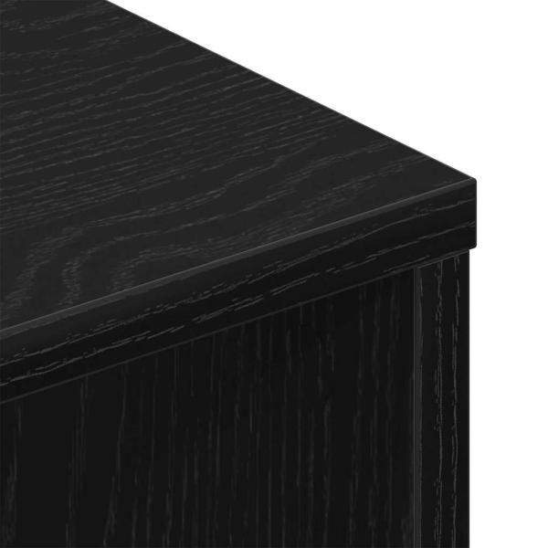 TV-Wandschränke (Set mit 2) - Schwarze Eiche, 80x30x30 cm, aus Holzwerkstoff