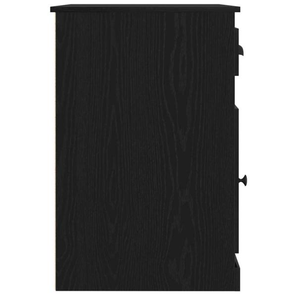 Schreibtisch mit Stauraum Schwarze Eiche 50x115x75 cm Spanplatte