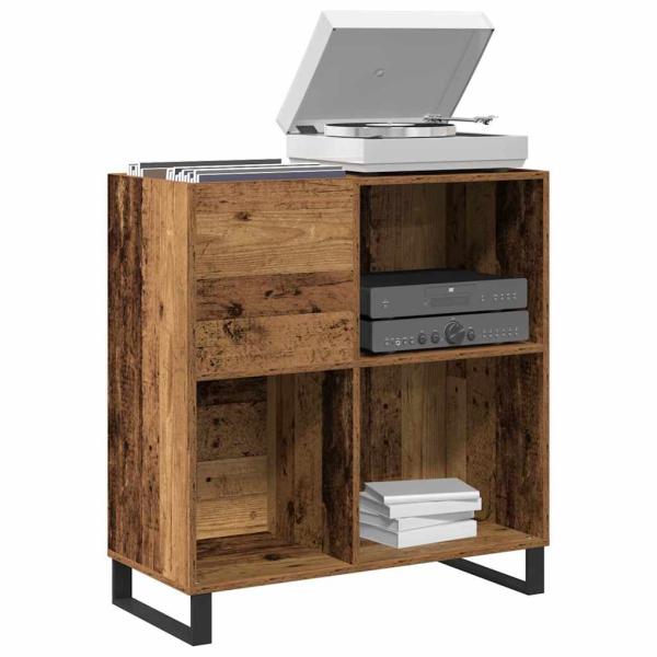 Plattenschrank Altes Holz 84.5x38x90 cm Holzwerkstoff