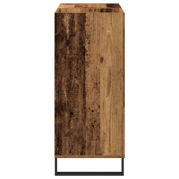 Plattenschrank Altes Holz 84.5x38x90 cm Holzwerkstoff