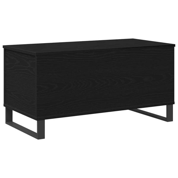 Couchtisch Schwarz Eiche 90x44,5x45 cm Holzwerkstoff