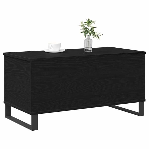 Couchtisch Schwarz Eiche 90x44,5x45 cm Holzwerkstoff