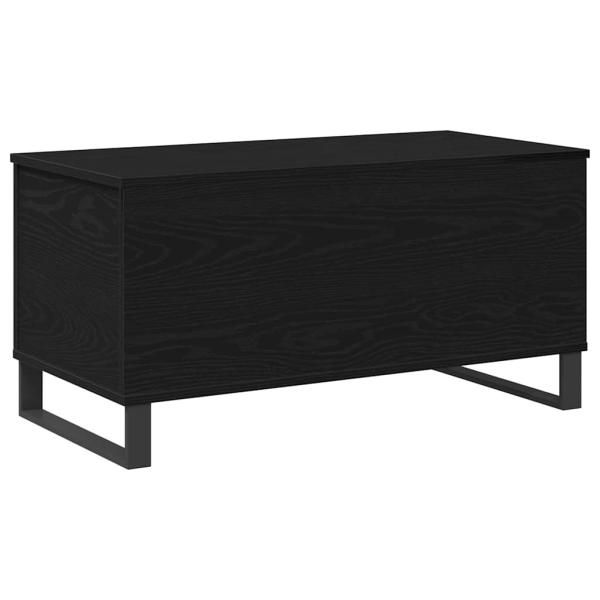 Couchtisch Schwarz Eiche 90x44,5x45 cm Holzwerkstoff