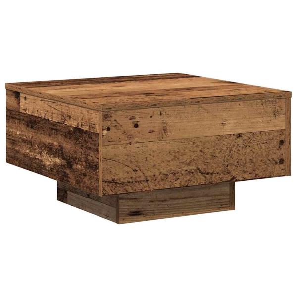 Couchtisch, Alter Holz, 55x55x31 cm, Hergestelltes Holz