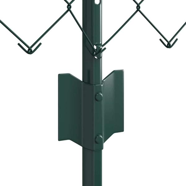 Drahtzaun mit 22 U-Posts Grün 0.4x25 m Stahl