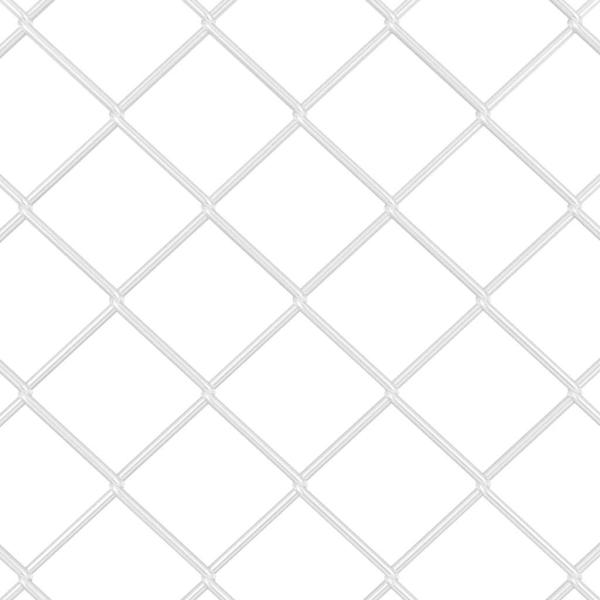Kettenschlosszaun mit 20 U-Posten Silber 1,5x10 m Stahl