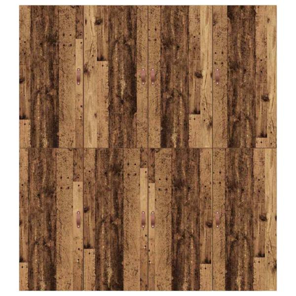 Stauraum-Bettgestell Altholz 200x200 cm