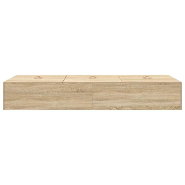Stauraum Bettgestell Sonoma Eiche 90x190 cm