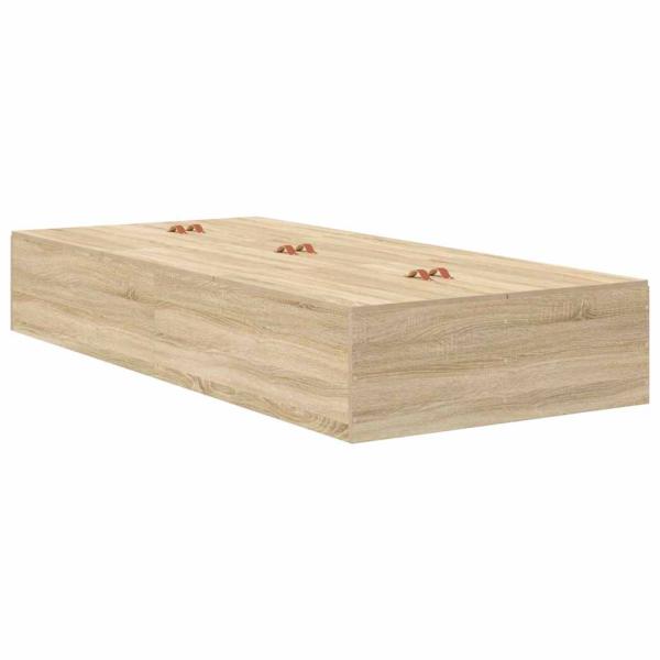 Stauraum Bettgestell Sonoma Eiche 90x190 cm