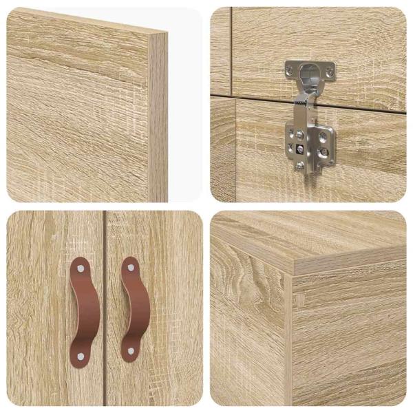 Stauraum Bettgestell Sonoma Eiche 90x190 cm