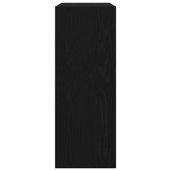 Schwarzer Eichen Konsolentisch - 78x30x80 cm - Aus Holzwerkstoff