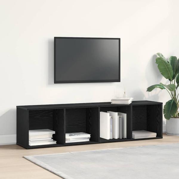 Bücherregal/Fernsehschrank Schwarze Eiche 36x30x143 cm