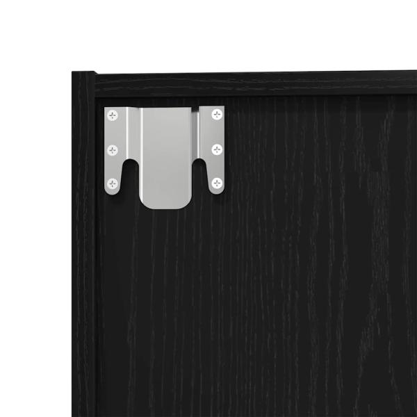 Bücherregal/Fernsehschrank Schwarze Eiche 36x30x143 cm