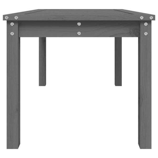 Gartentisch Grau 82,5x50,5x45 cm Massivholz Kiefer
