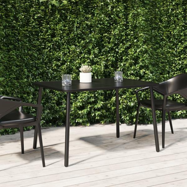 ARDEBO.de - Gartentisch Anthrazit 110x80x71 cm Stahl