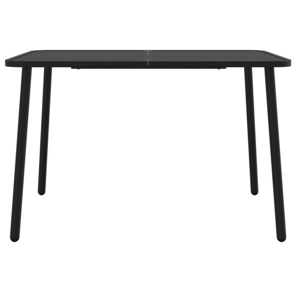 Gartentisch Anthrazit 110x80x71 cm Stahl