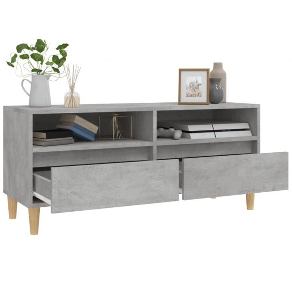 TV-Schrank Betongrau 100x34,5x44,5 cm Holzwerkstoff