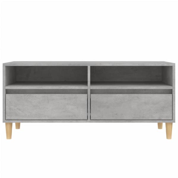 TV-Schrank Betongrau 100x34,5x44,5 cm Holzwerkstoff