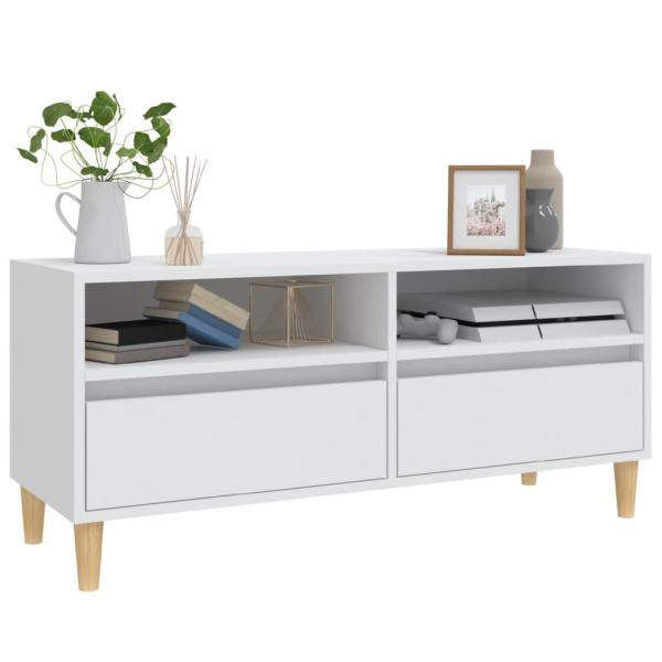 TV-Schrank Weiß 100x34,5x44,5 cm Holzwerkstoff