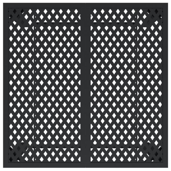 Gartentisch Anthrazit 80x80x72 cm Stahl