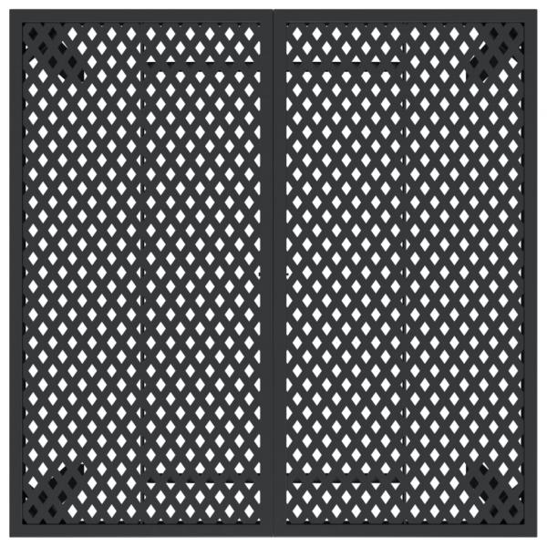 Gartentisch Anthrazit 100x100x72 cm Stahl