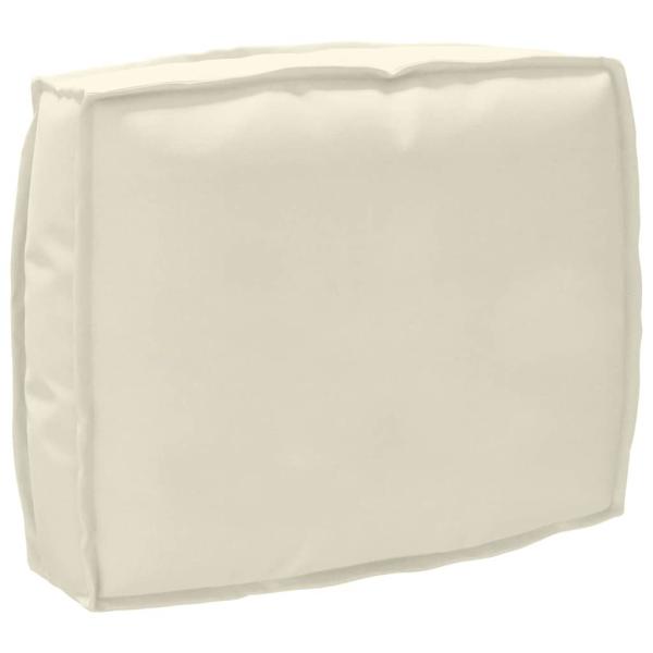 Pallettenkissen Set 2-teilig Creme Polyester Groß