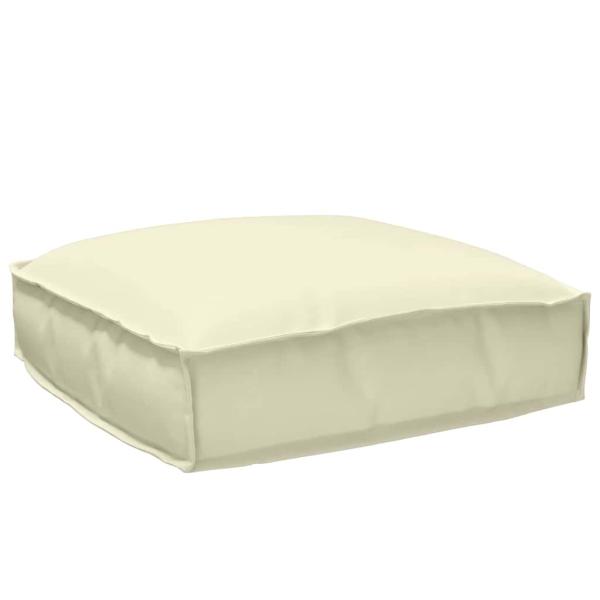 Pallettenkissen Set 2-teilig Creme Polyester Groß