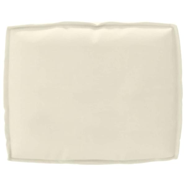 Pallettenkissen Set 2-teilig Creme Polyester Groß