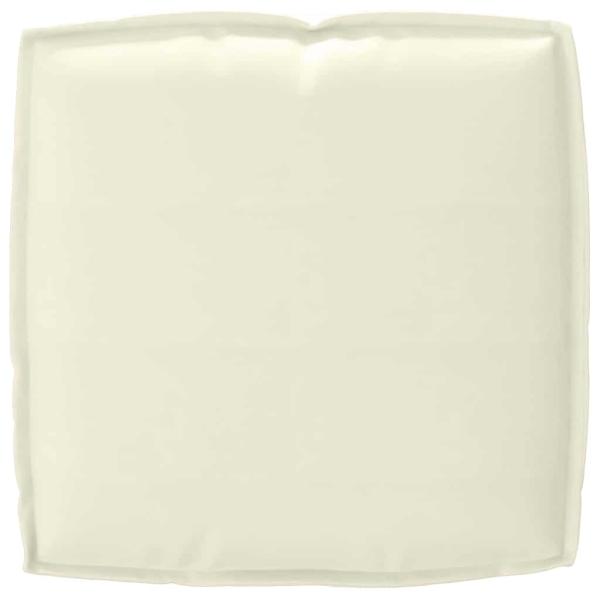 Pallettenkissen Set 2-teilig Creme Polyester Groß