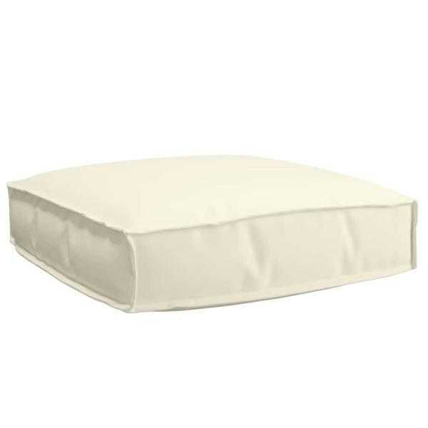 Pallet Kissen Set 2-teilig Creme Oxford Stoff Wasserabweisend