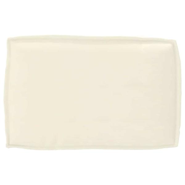 Pallet Kissen Set 2-teilig Creme Oxford Stoff Wasserabweisend