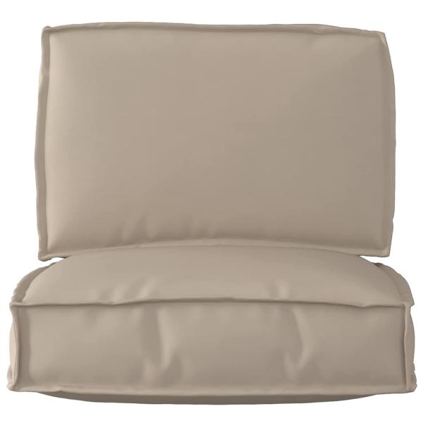 Pallet Kissen Set 2er Set Taupe Polyester Mischgewebe
