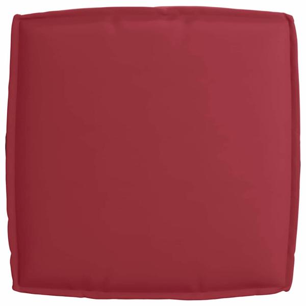 Palettkissen-Set 2er Set Weinrot Polyester Standard