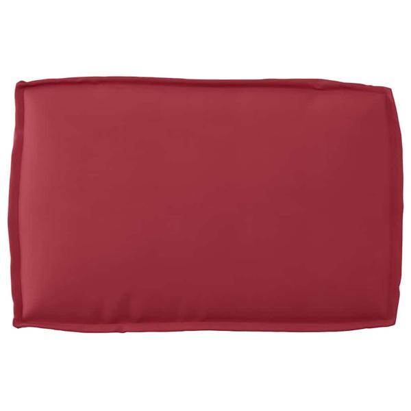 Palettkissen-Set 2er Set Weinrot Polyester Standard