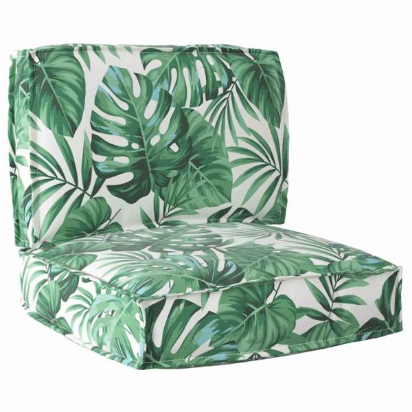 Palett Kissen Set Set von 2 Blattmuster Polyester