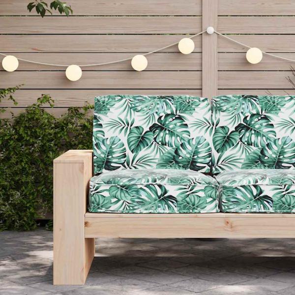 Palett Kissen Set Set von 2 Blattmuster Polyester