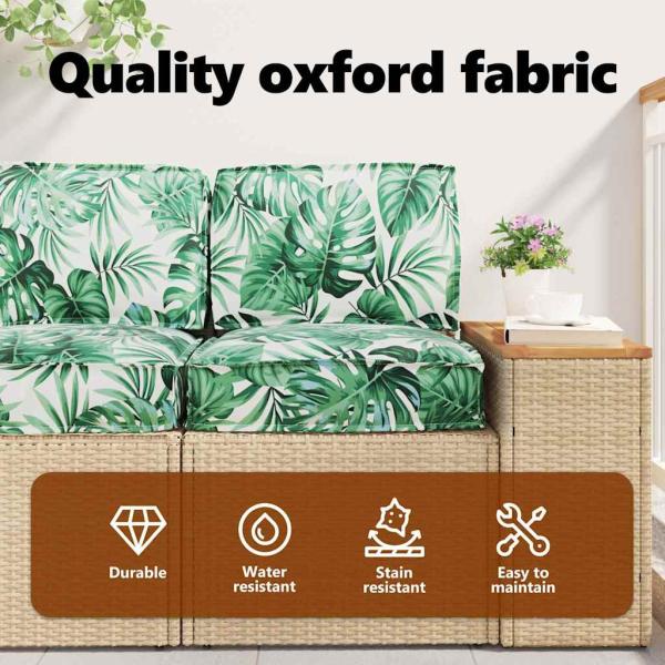 Palett Kissen Set Set von 2 Blattmuster Polyester