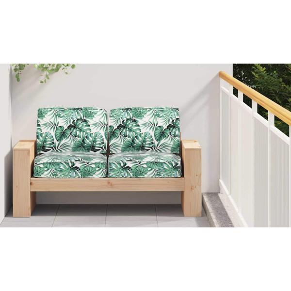Palett Kissen Set Set von 2 Blattmuster Polyester