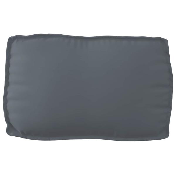 Pallet-Kissen-Set 2-teilig Anthrazit Polyester Wasserabweisend