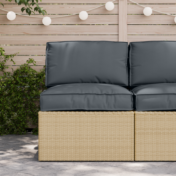 Pallet-Kissen-Set 2-teilig Anthrazit Polyester Wasserabweisend