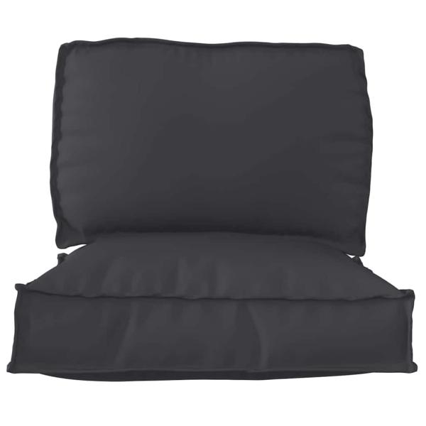 Pallet Kissen Set 2er Set Schwarz Polyester Rechteckig Modern