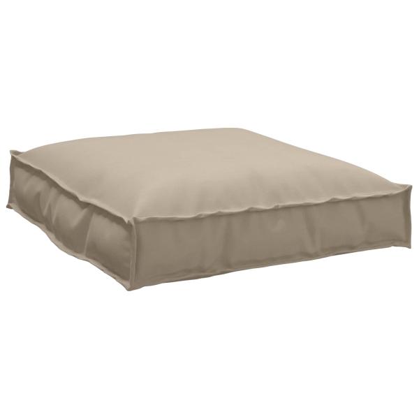Palettenkissen Set 2-teilig Taupe Polyester Kissen Set